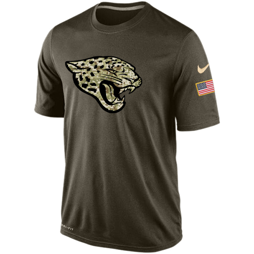 NFL Men's Jacksonville Jaguars Nike Olive Salute To Service KO Performance Dri-FIT T-Shirt